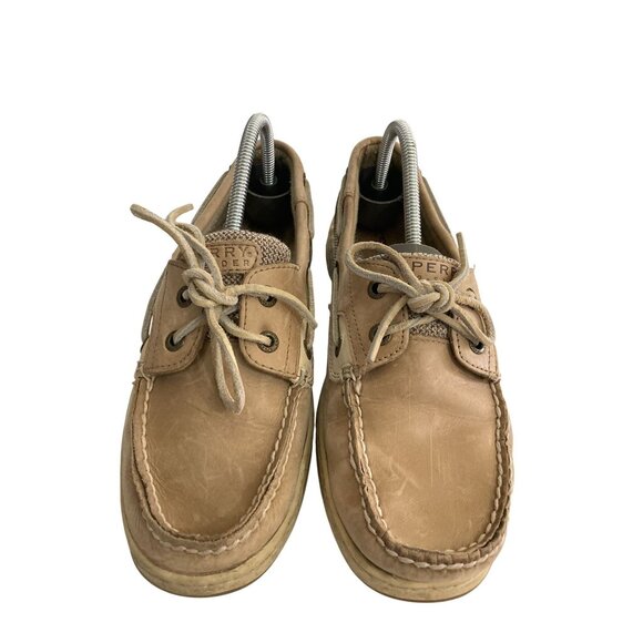 Sperry Women's 8.5M Tan Leather Top-Sider Boat Shoes - Picture 2 of 8